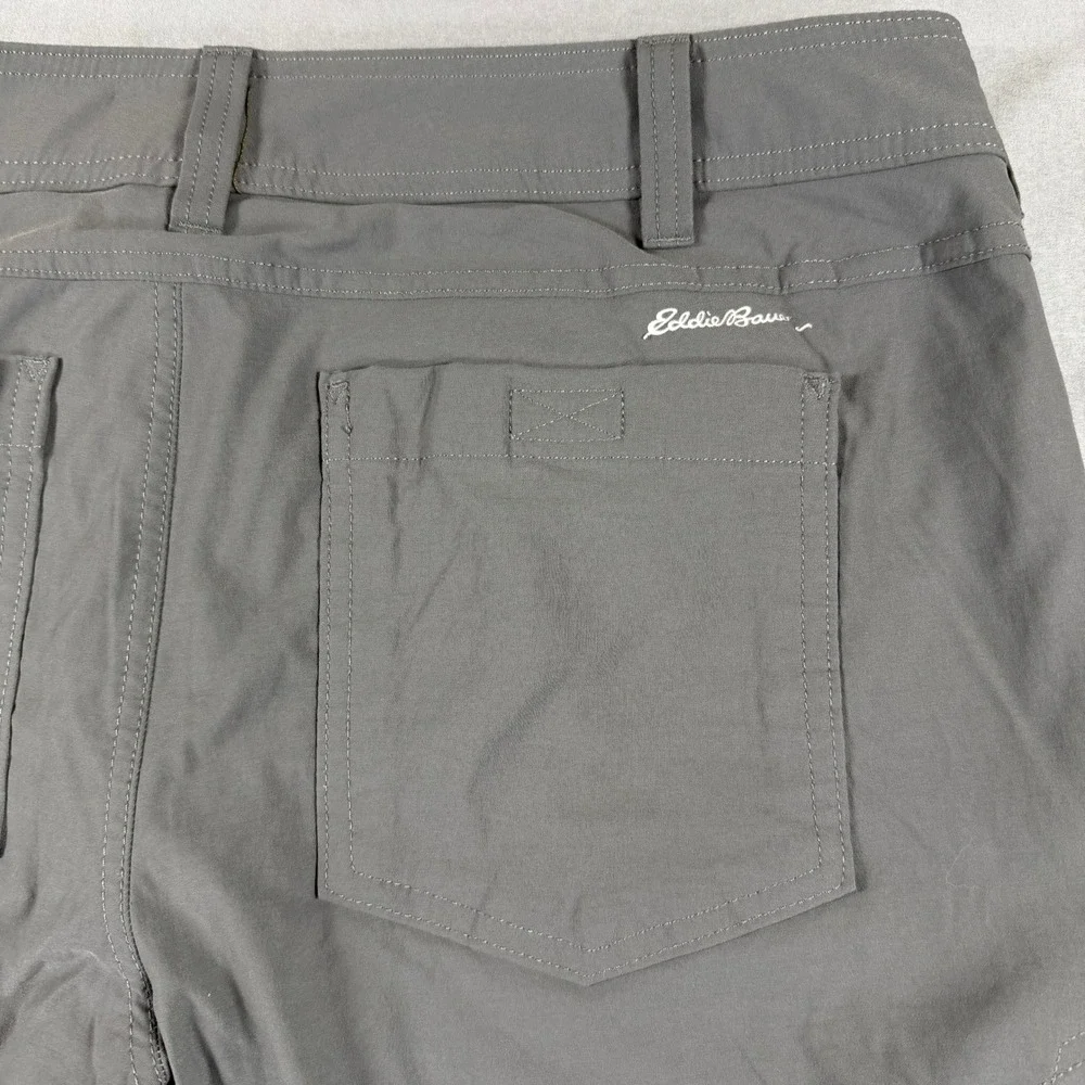 Eddie Bauer First Ascent Softshell Fleece Lined Hiking Pants Mens 36x30 Gray